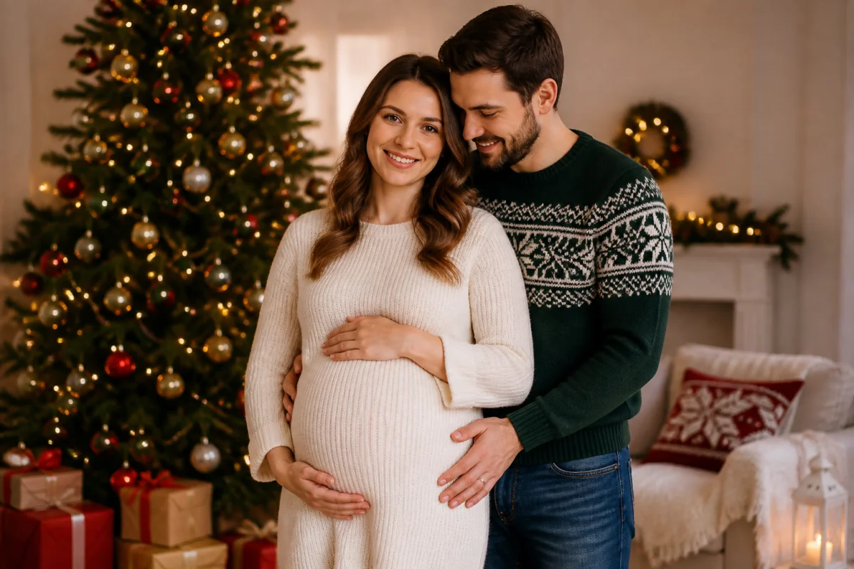 photo grossesse noel