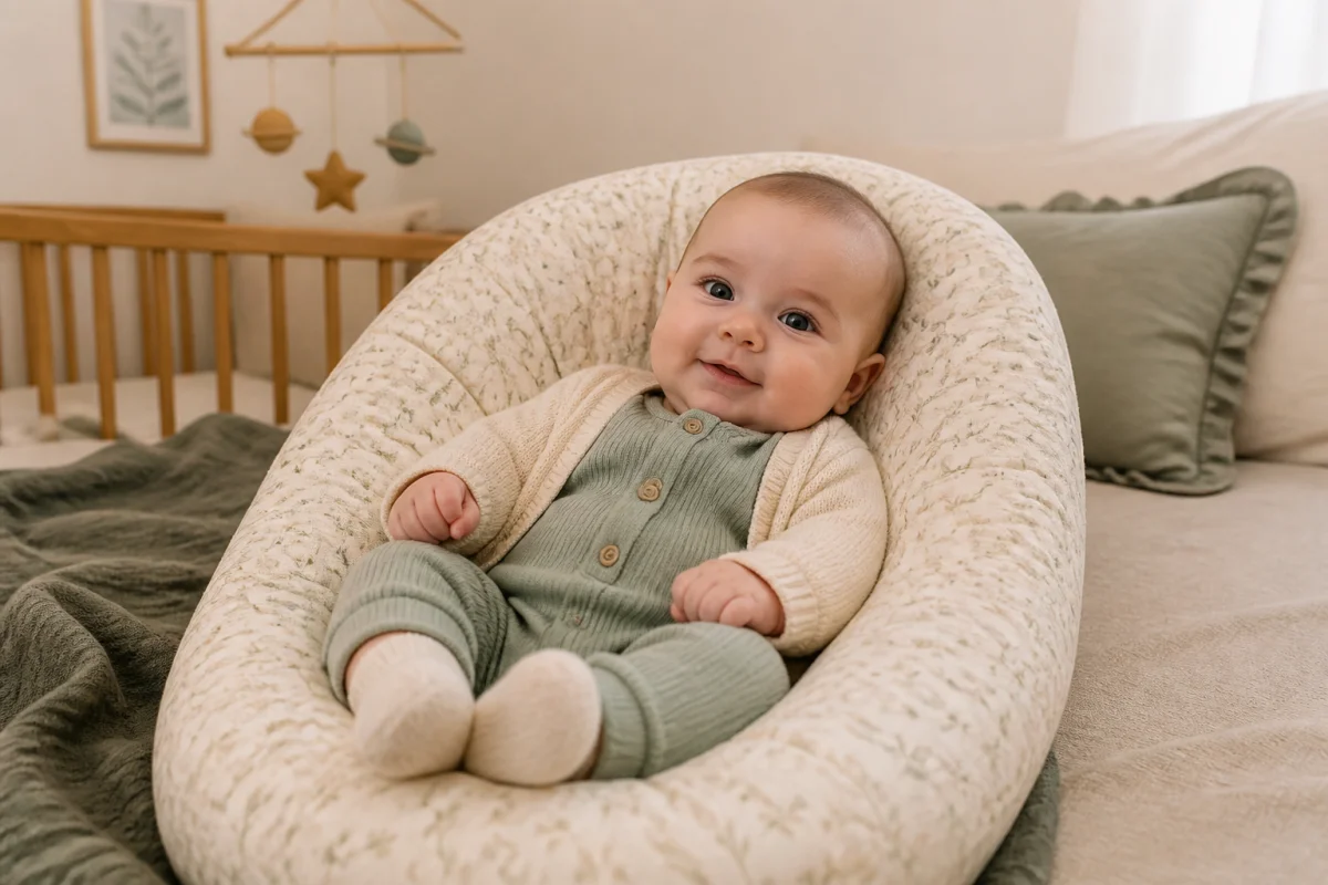 idée pose photo bébé 3 mois