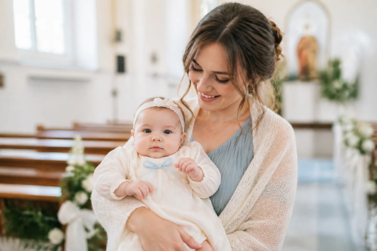 Réussir un baptême bébé photo souvenir plein de douceur