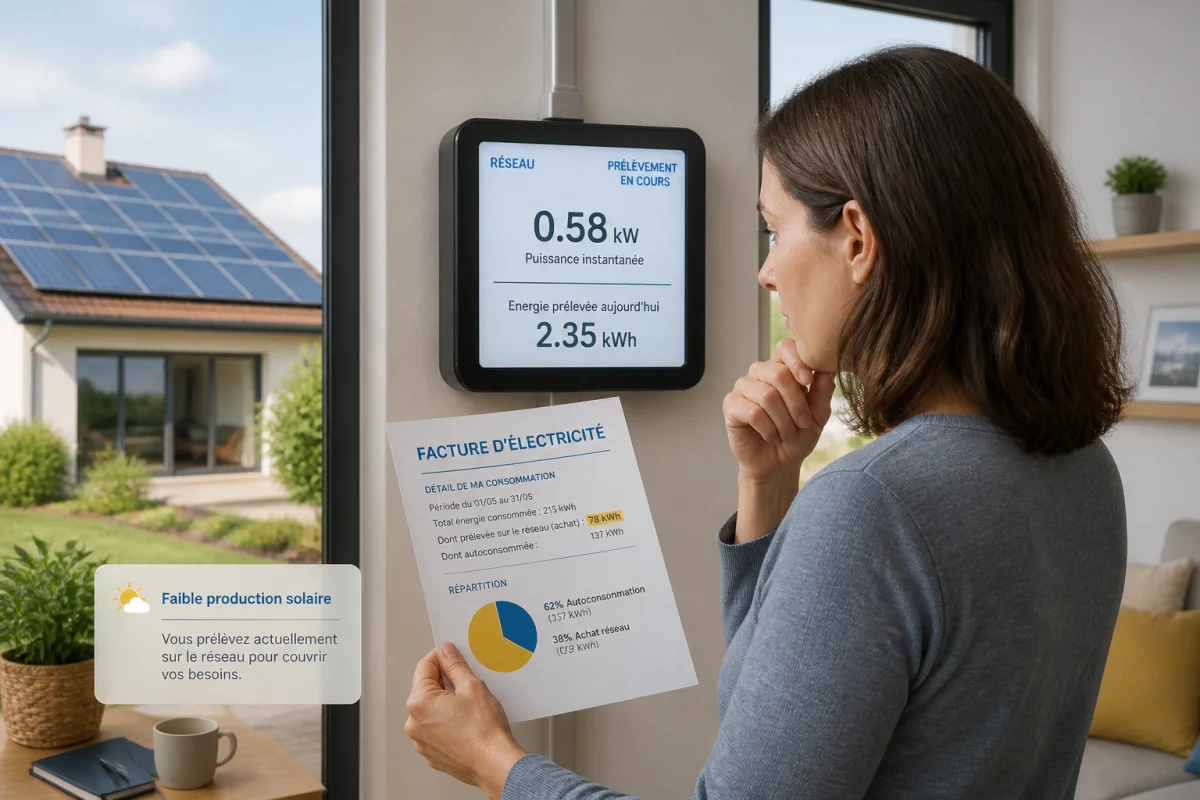Facturation photovoltaïque en autoconsommation